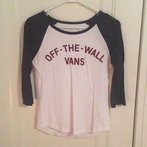 Vans 3/4 length t-shirt!